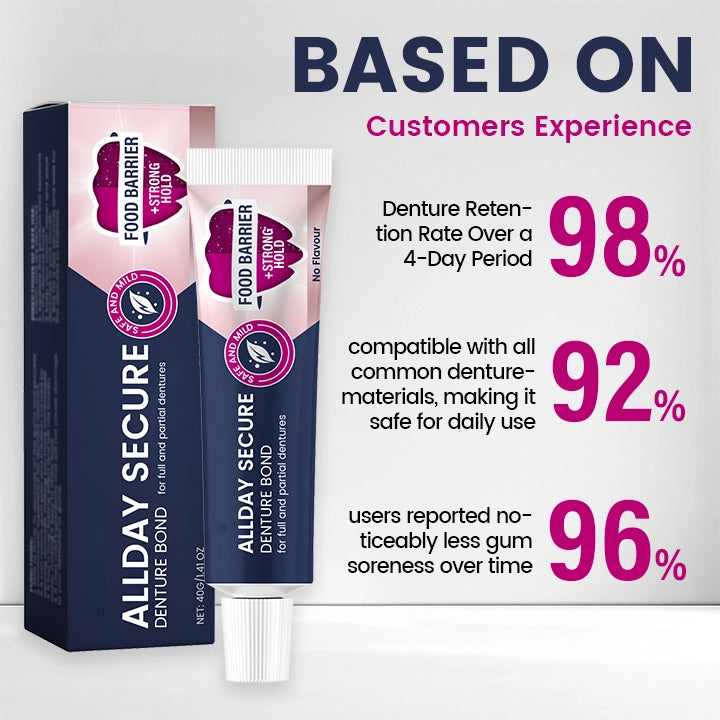 AllDay Secure Denture Bond (🔥LAST DAY SALE-60% OFF)