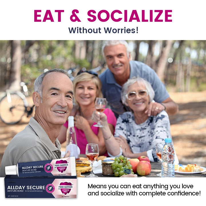 AllDay Secure Denture Bond (🔥LAST DAY SALE-60% OFF)