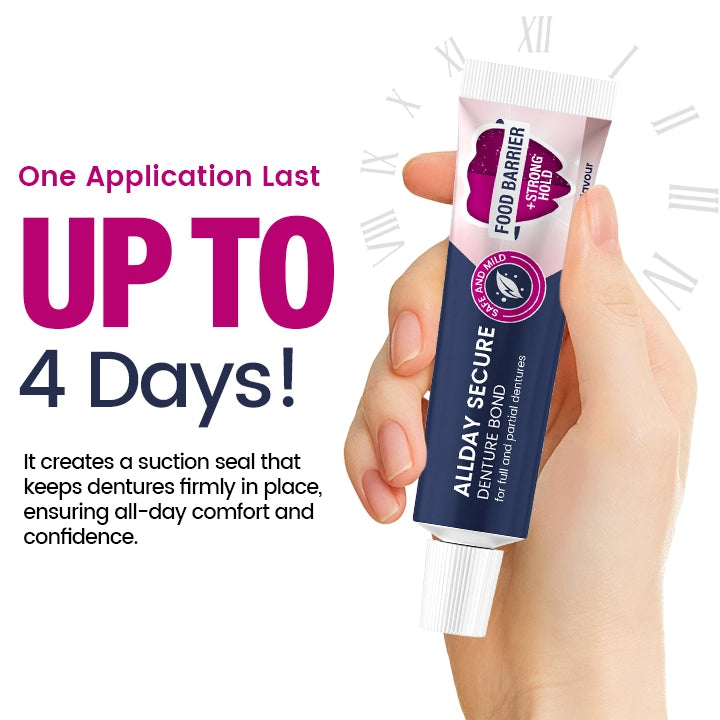 AllDay Secure Denture Bond (🔥LAST DAY SALE-60% OFF)